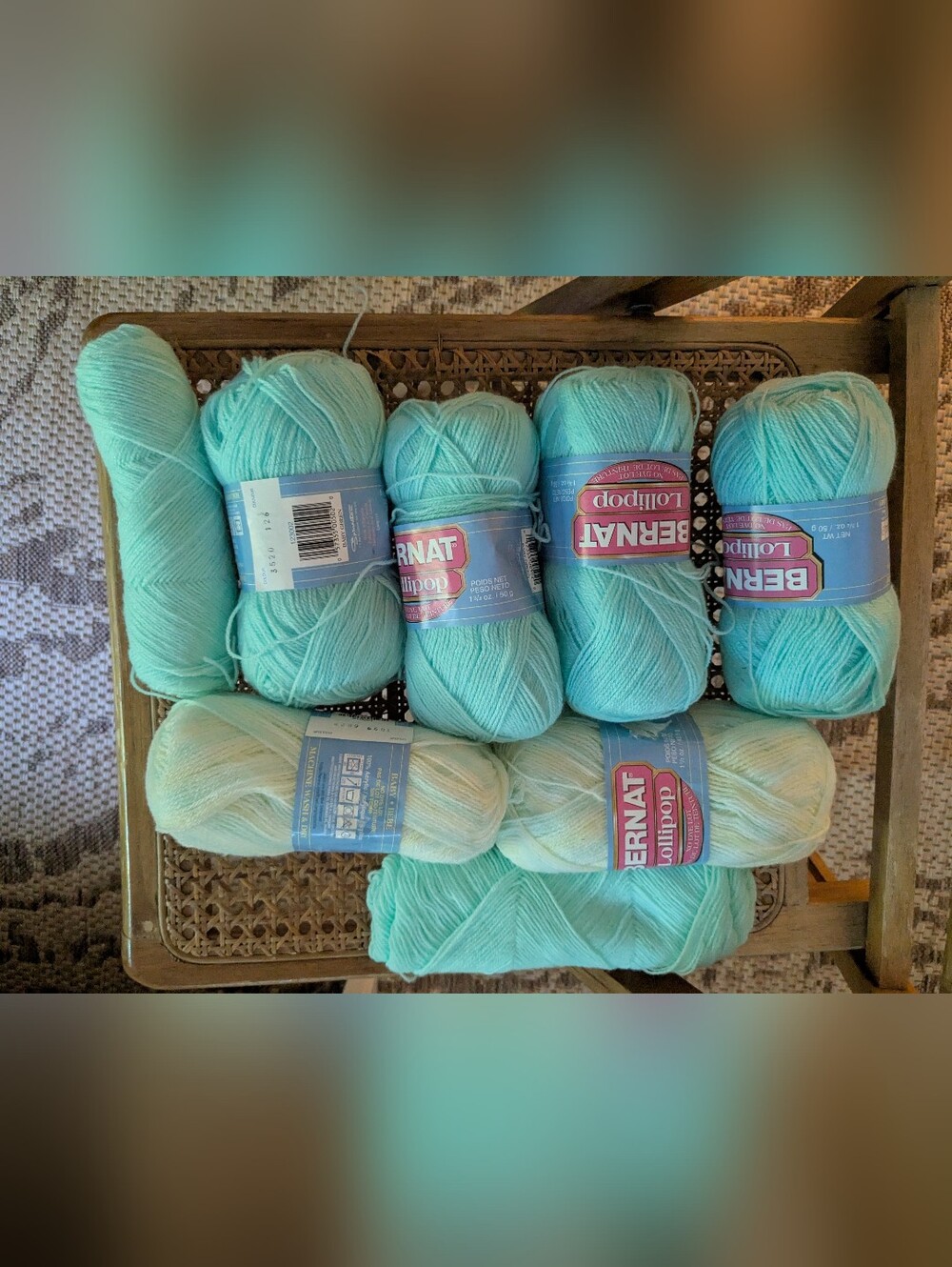 Bernat Lollipop Yarn Skeins in Aqua Mint